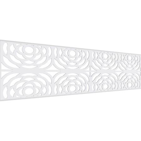 Ekena Millwork Set of Four Panels for 94 1/2"W x 24 1/4"H Edinburg Fretwork Wainscot Wall Paneling WPKP12X01X47EBP